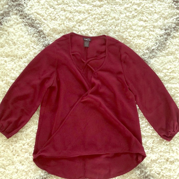 Strap Chiffon Shirt - Picture 1 of 1